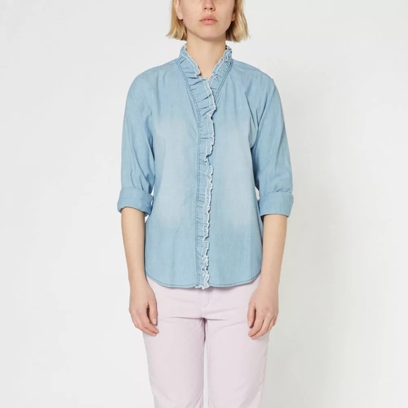 🦋 Isabel Marant Étoile Awendy Button Down Blouse - Picture 11 of 15